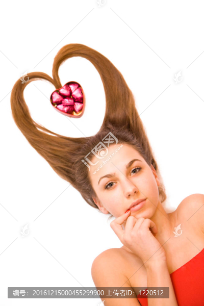年輕的情人節(jié)女孩