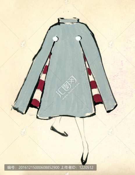 一個(gè)女人的衣服的草圖