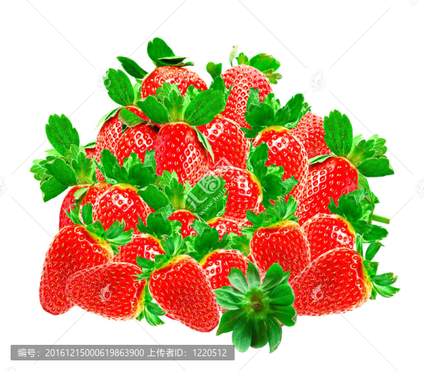 草莓孤立在白色背景