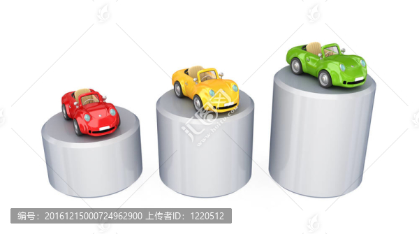圖形和豐富多彩的三車(chē)。