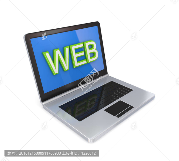 屏幕上的一個大的詞網(wǎng)現(xiàn)代筆記本。