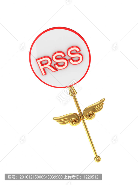刻有銘文的RSS的魔杖。