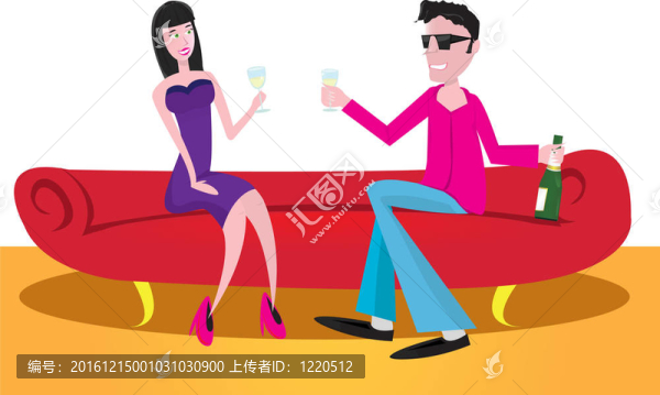 夫婦在餐廳。