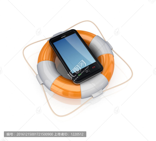 在現(xiàn)代sellphone救生圈。