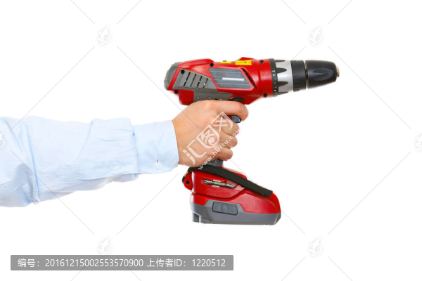 手拿著鉆