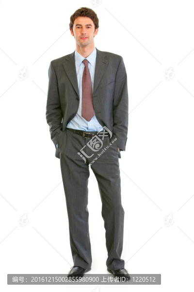 充滿(mǎn)信心的現(xiàn)代商人
