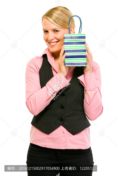 微笑商務(wù)女性禮品袋