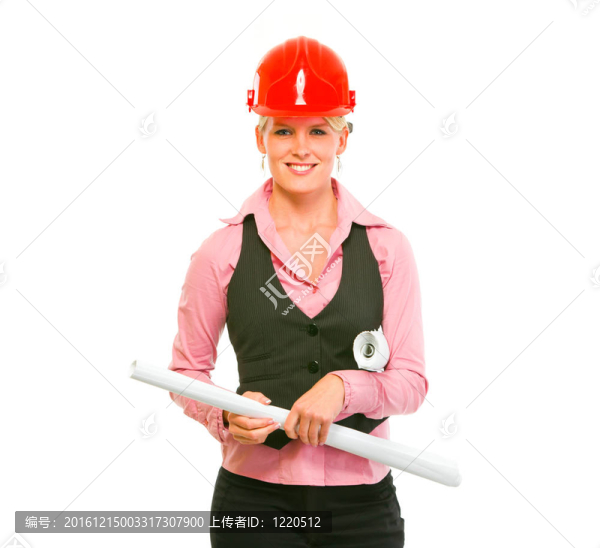 現(xiàn)代建筑師的女人手肖像掛圖