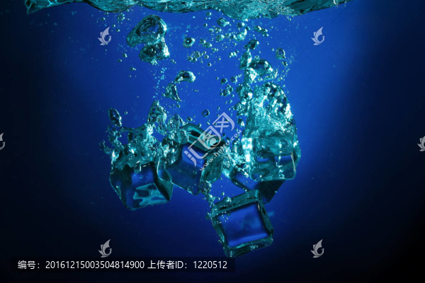 水下氣泡冰塊
