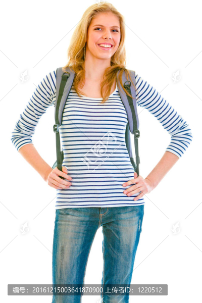帶背包的少女