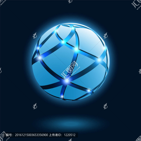 抽象地球圖標(biāo)。