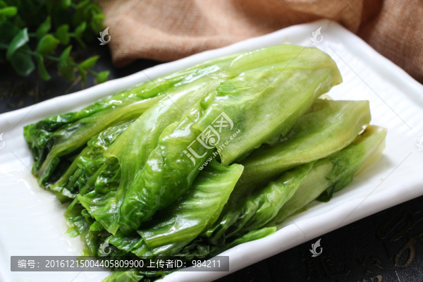 白灼生菜