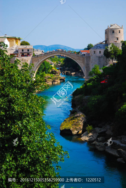 莫斯塔爾；Bosnia；夏季景觀