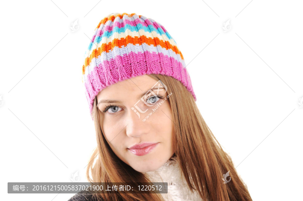 快樂的冬天美麗的女孩