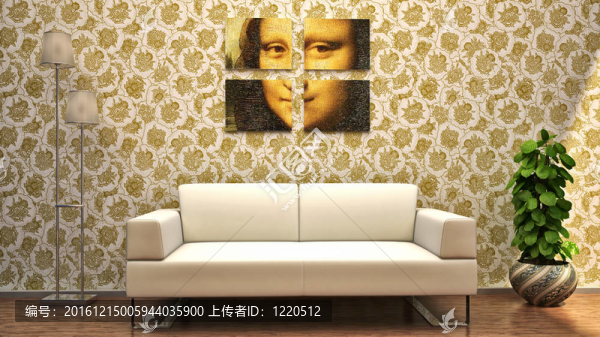 室內(nèi)場(chǎng)景設(shè)計(jì)家居沙發(fā)