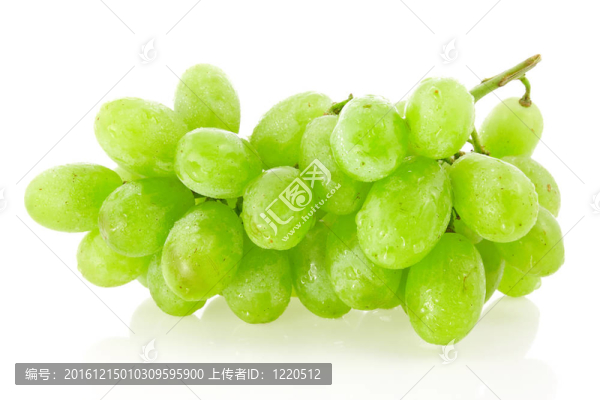 鮮綠色的葡萄