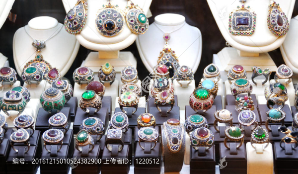在黃金珠寶店