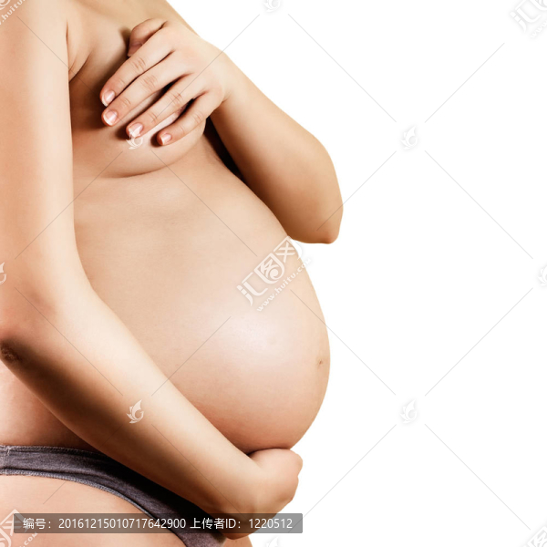 孕婦關(guān)心她的肚子