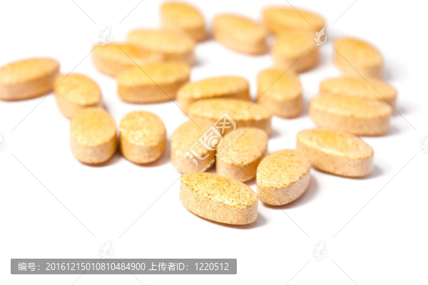 藥丸堆成一堆