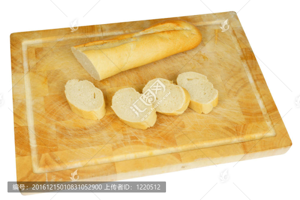木面包配法國面包