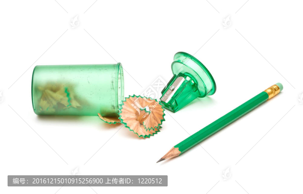 白底青刀和鉛筆。