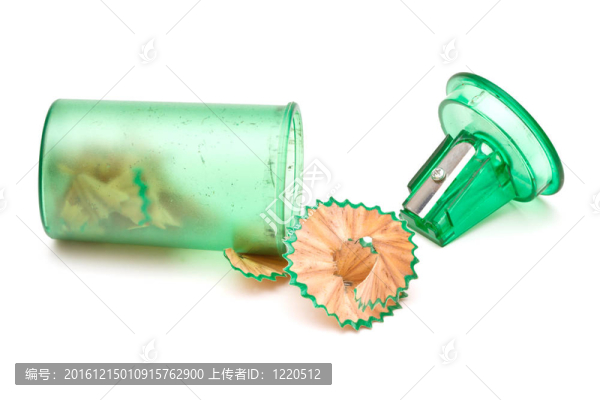 綠色的刀在白色背景