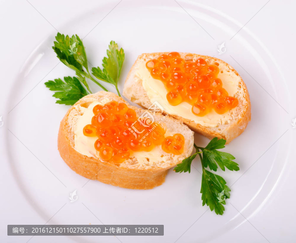 魚(yú)子醬三明治