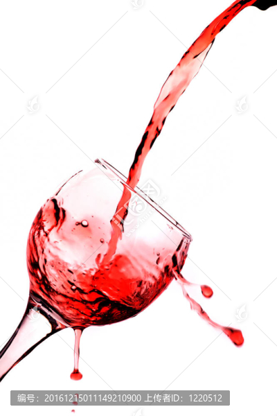 澆紅酒的玻璃杯
