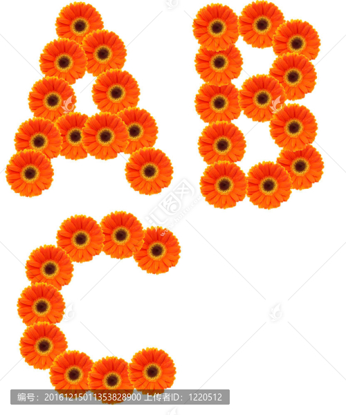 字母花