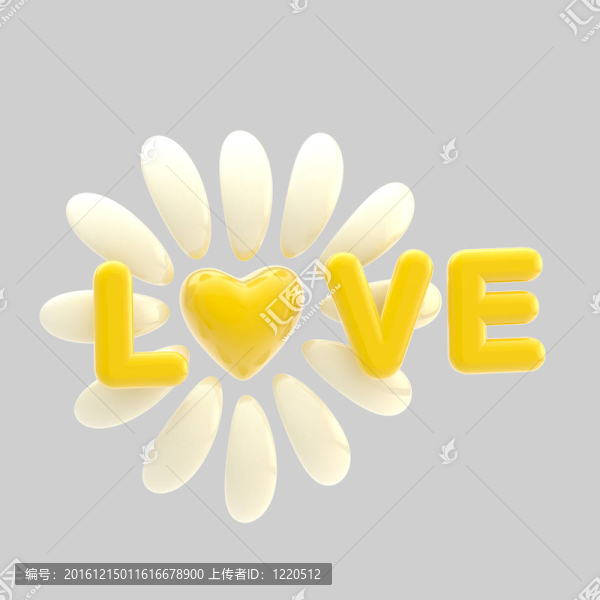心與花瓣構(gòu)成的愛與花