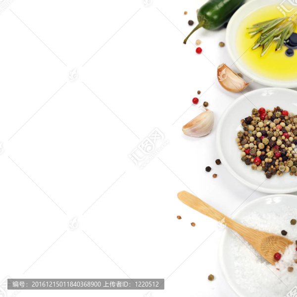 橄欖油和香料