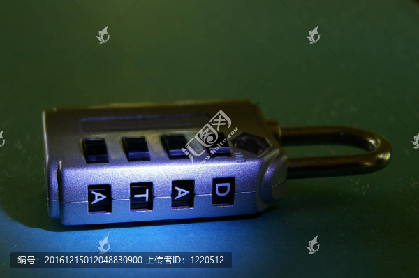 一個(gè)數(shù)據(jù)密碼鎖的特寫