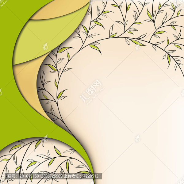 綠色自然花卉背景