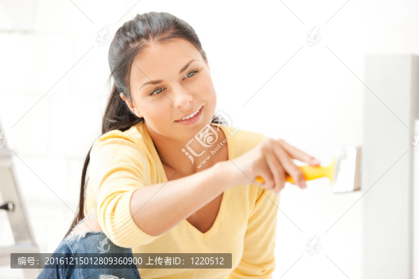 可愛的家庭主婦畫