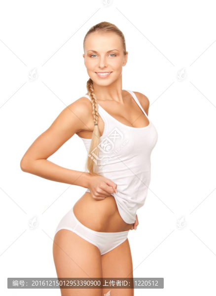 純棉內(nèi)衣美女