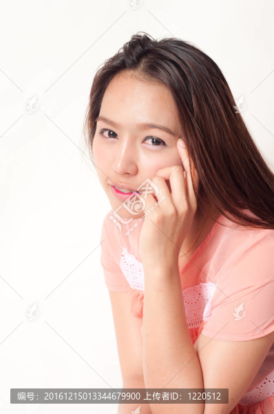 亞洲魅力女性-思維概念