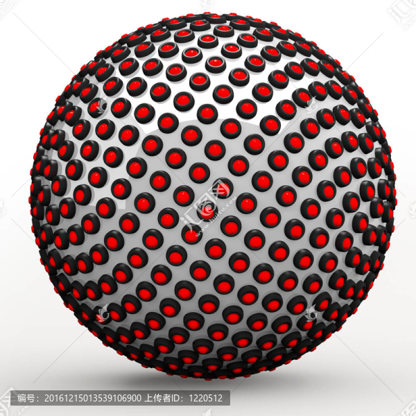 摘要技術(shù)領(lǐng)域；3D黃金比例斐波那契數(shù)列的概念。紅色發(fā)光二極管襯金屬球。