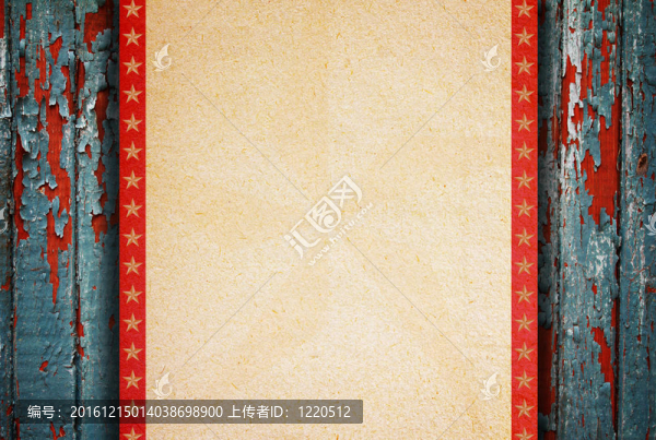 復(fù)古海報(bào)在風(fēng)化木柵欄