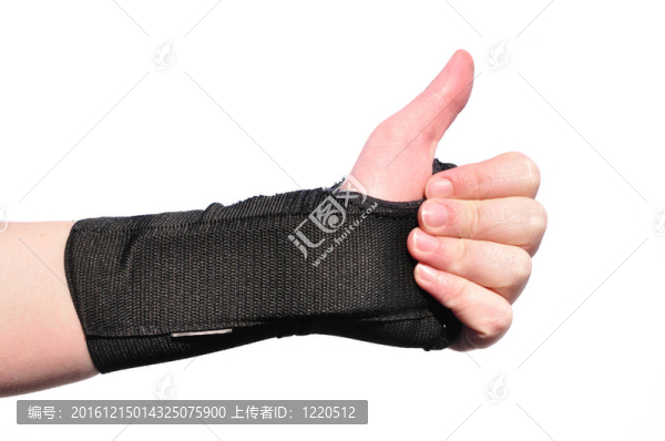 黑色的護腕