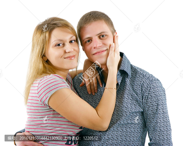 戀愛中的一對年輕情侶
