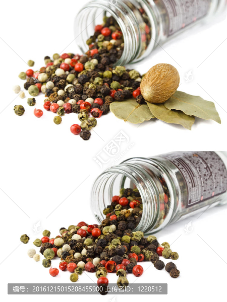 調(diào)料：混合胡椒；月桂葉；肉豆蔻分離