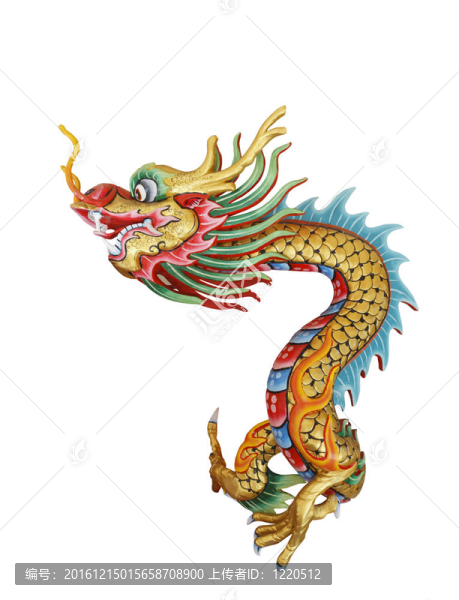 中國龍的雕像