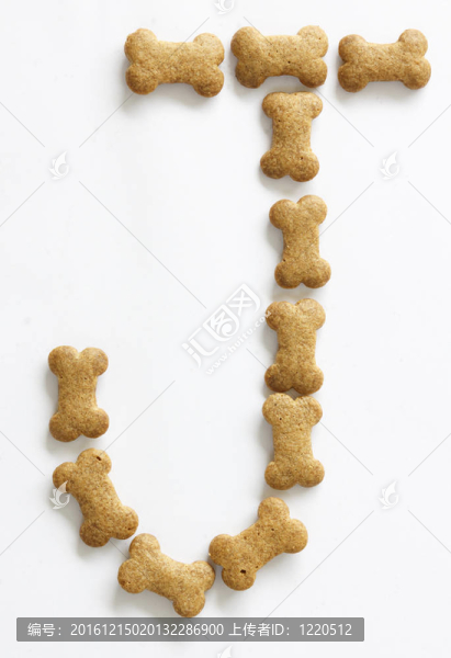 骨形狗食品字母J