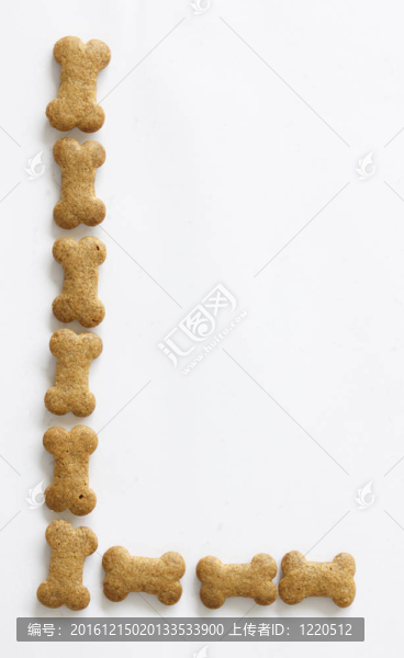 骨形狗食品字母