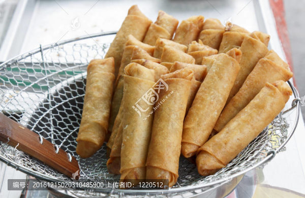 Deep,Fried,Spring卷