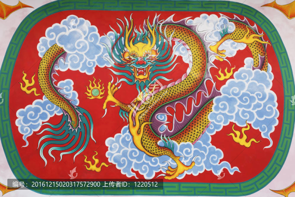 中國龍在中華寺天花板