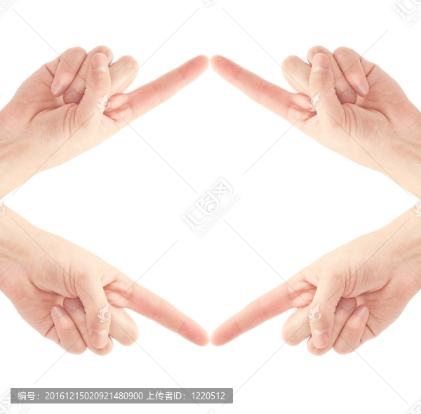 手指觸摸的人；白色的人