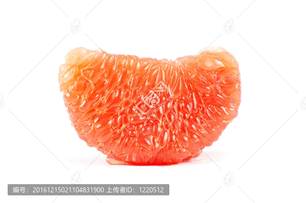 一半的葡萄柚