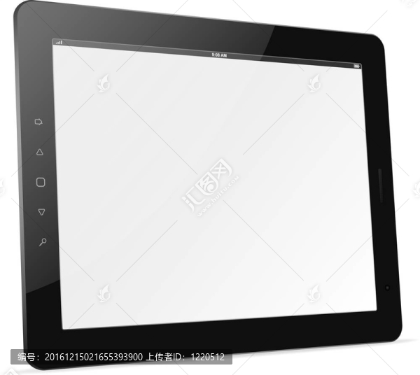 向量的平板電腦。新潮的iPad主題