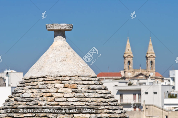 Alberobello,s,Trulli。普利亞。意大利.